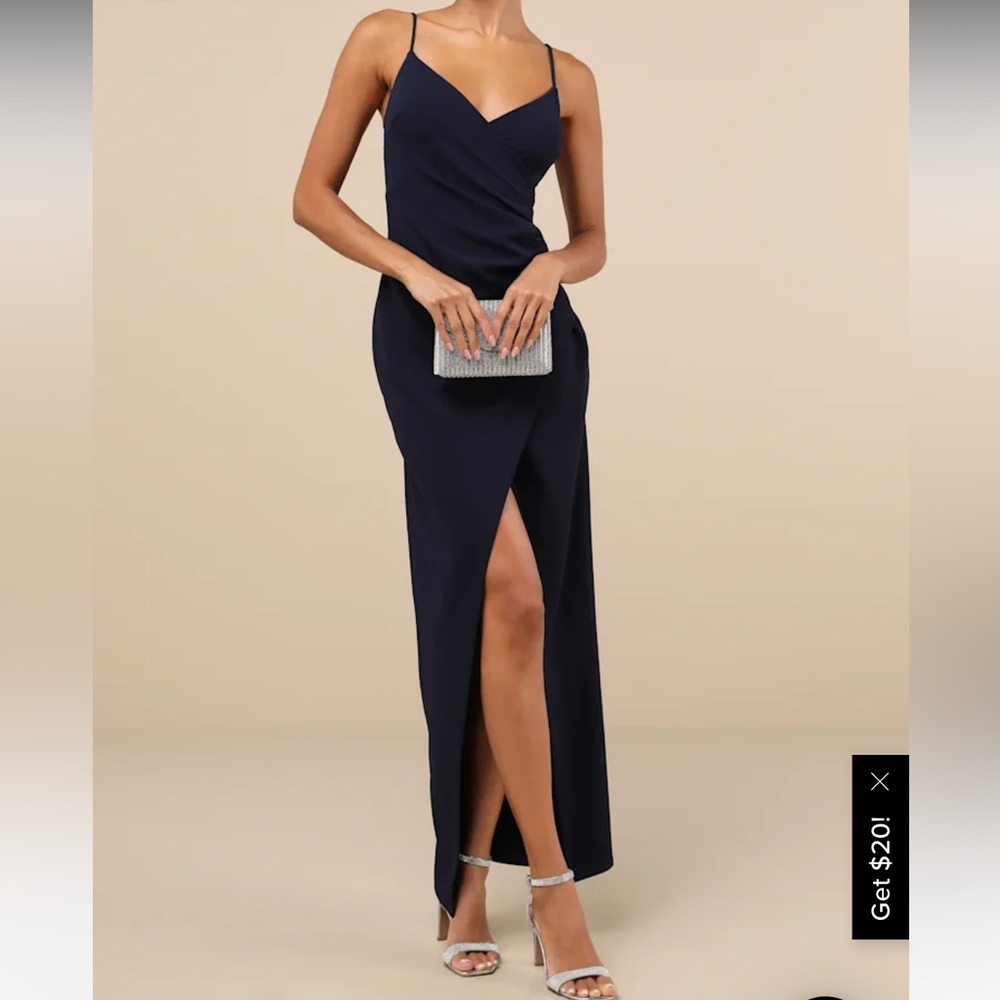Elegant Navy Blue Dress NWT lulus size m